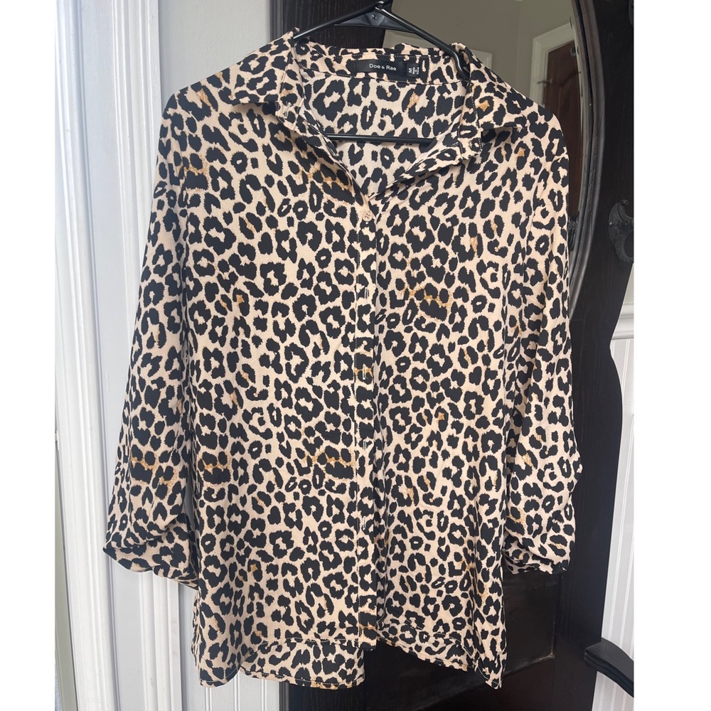 Doe & Rae Leopard Top